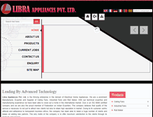 Tablet Screenshot of libra-appliances.com